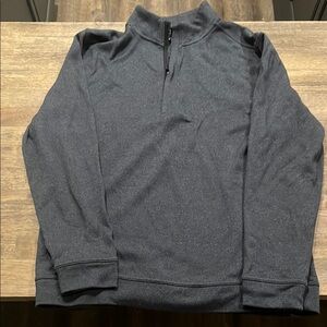 Men's Charcoal Quarter-Zip Sweater
